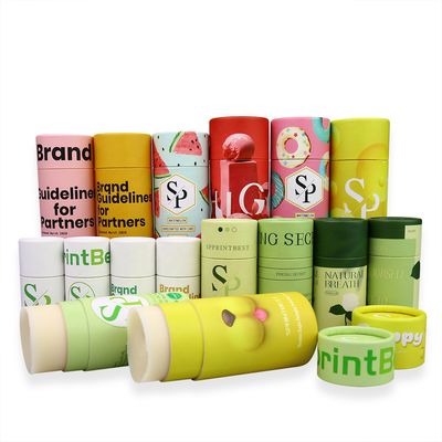 Customized push-type paper tube lip gloss box, kraft paper lipstick cosmetics eco-friendly packaging paper tube