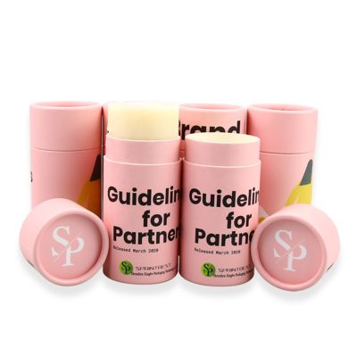 Customized push-type paper tube lip gloss box, kraft paper lipstick cosmetics eco-friendly packaging paper tube