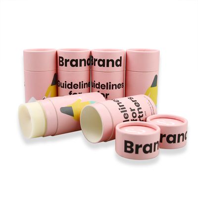 Customized push-type paper tube lip gloss box, kraft paper lipstick cosmetics eco-friendly packaging paper tube