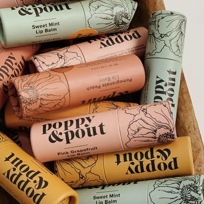 Push-type solid perfume deodorant, tube packaging container, kraft paper lip balm box