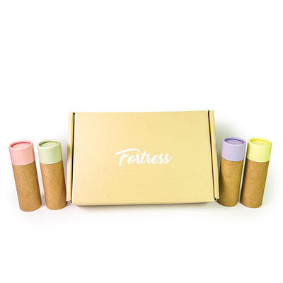 Eco-friendly push-pull hollow kraft paper core tube custom round solid paste box