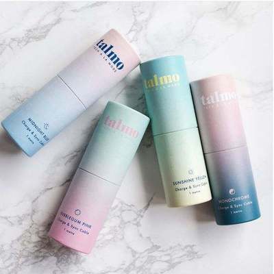 Eco-friendly kraft paper packaging round box lipstick push-pull paper tube