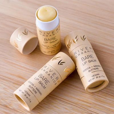 Eco-friendly kraft paper packaging round box lipstick push-pull paper tube
