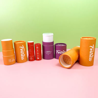 Factory direct, biodegradable recycled paper deodorant can packaging containers