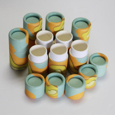 Factory direct, biodegradable recycled paper deodorant can packaging containers