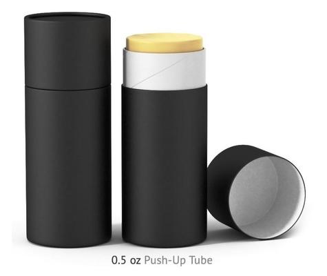 Customized eco-friendly 40ml/1.2oz empty OEM cosmetic deodorant push-pull paper tube box