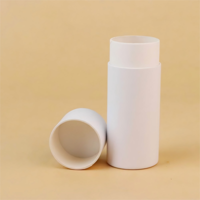 Kraft paper lip balm tubes, biodegradable packaging; cardboard push-type deodorizing stick.