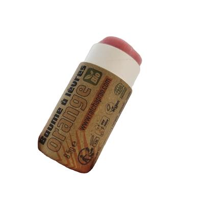 Eco-friendly custom-made empty 0.3 oz lip balm paper tube packaging