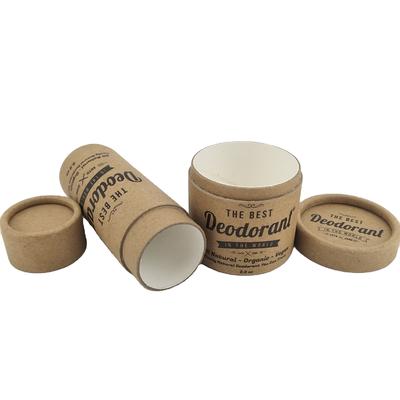 Sliding paper tube packaging, suitable for lipsticks and lip balms, containing waxed paper.