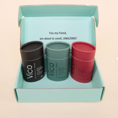 Customized empty oval deodorizing stick container tube deodorizing stick packaging container