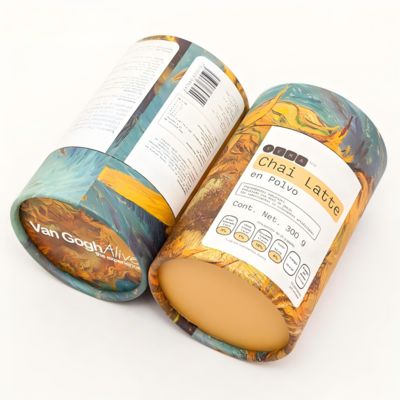 Customized exquisite round paper boxes and paper tubes for eco-friendly tea packaging