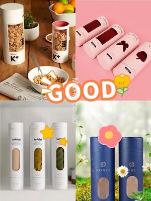 Customized luxury gift box paper packaging cylindrical box with transparent PVC window