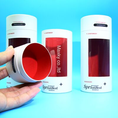 Customizable high-end paper tube packaging suitable for food, candles, perfume bottles, etc.