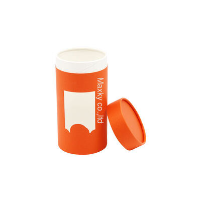 Eco-friendly custom round paper tube packaging box with a window, suitable for socks, towels, etc.