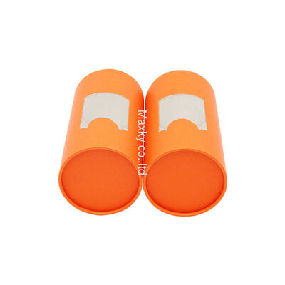 Eco-friendly custom round paper tube packaging box with a window, suitable for socks, towels, etc.
