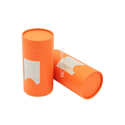 Eco-friendly custom round paper tube packaging box with a window, suitable for socks, towels, etc.