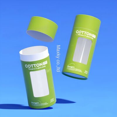 Round paper tube packaging box for clothing and gifts, with a window, suitable for scarves.