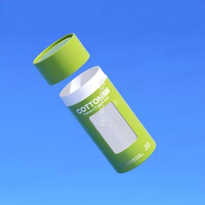 Round paper tube packaging box for clothing and gifts, with a window, suitable for scarves.