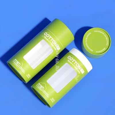 Round paper tube packaging box for clothing and gifts, with a window, suitable for scarves.