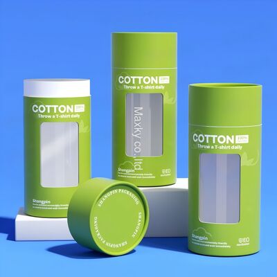 Custom logo white eco-friendly cardboard packaging box with window