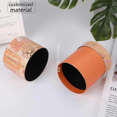 Customized high-end cylindrical eco-friendly cosmetic essential oil kraft paper tube packaging