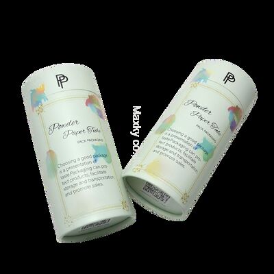 Customized eco-friendly food-grade round paper tube packaging, suitable for dried fruit/tea/coffee packaging containers.