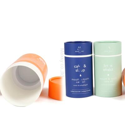 Custom-made food-grade round paper tube packaging, suitable for dried fruit/tea/coffee packaging containers.