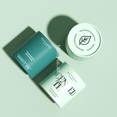 Custom-printed, round gift tea canister boxes, made of food-grade cardboard, suitable for tea.