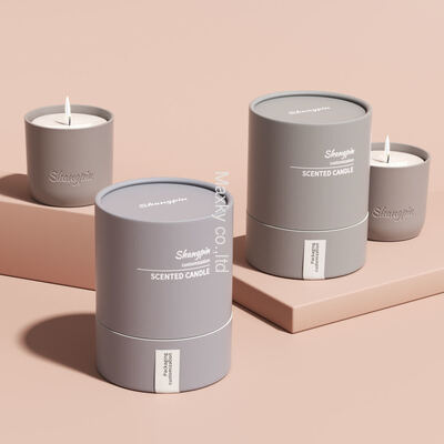 Customizable and recyclable CMYK printed cardboard tubes, custom cylindrical wax packaging tubes.