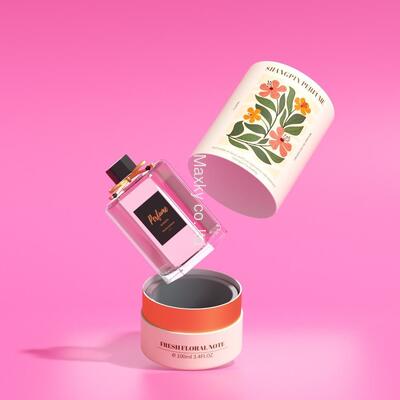 Cosmetic perfume bottles, exquisite paper tubes, cylindrical cardboard, environmentally friendly packaging tubes