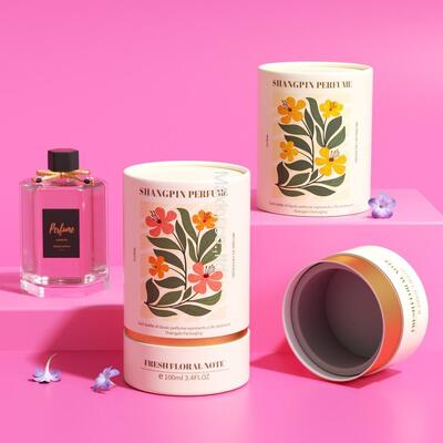 Cosmetic perfume bottles, exquisite paper tubes, cylindrical cardboard, environmentally friendly packaging tubes