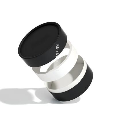 Custom Black Color Cylinder UV Printed Gift Paper Tube Unique Wax Paper Perfume Candle Craft Packaging