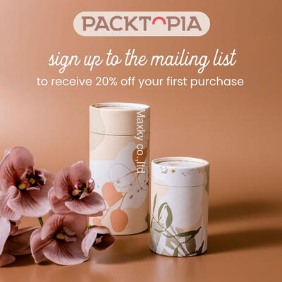 Recyclable customizable cylindrical cardboard box packaging, suitable for tea and coffee cardboard tubes.