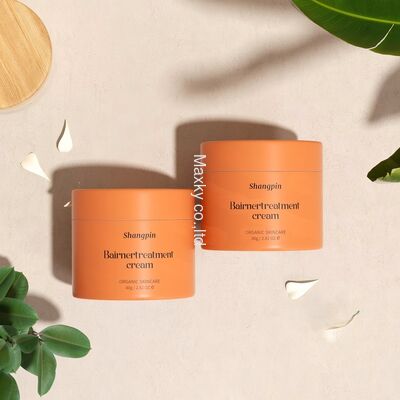 Cylindrical container box, cosmetic cream jar (4 oz), empty deodorant cardboard kraft paper tube packaging.