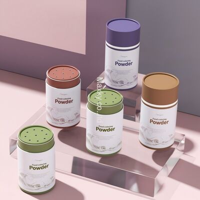 Biodegradable powder containers, paper tubes, talcum powder, cardboard cylinders