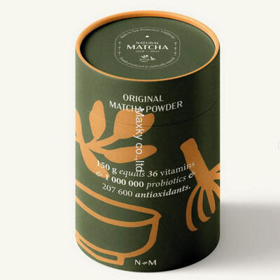 Customized high-end food-grade tea boxes, candles, and kraft paper cylindrical cardboard packaging tubes