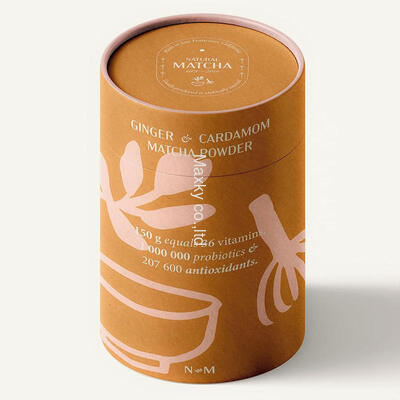 Customized high-end food-grade tea boxes, candles, and kraft paper cylindrical cardboard packaging tubes