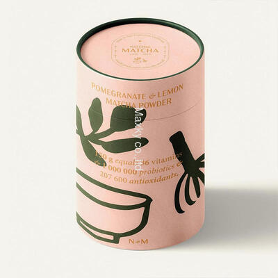 Customized high-end food-grade tea boxes, candles, and kraft paper cylindrical cardboard packaging tubes