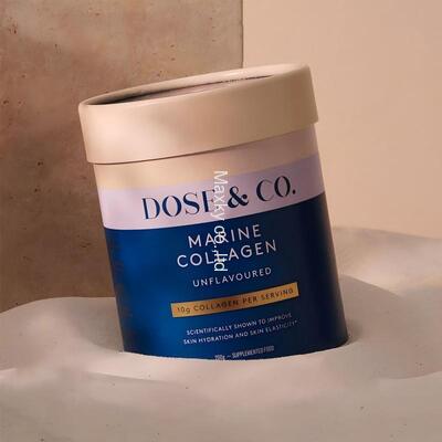 Sealed food-grade paper tube/kraft paperboard cylinder packaging for superfood collagen powder