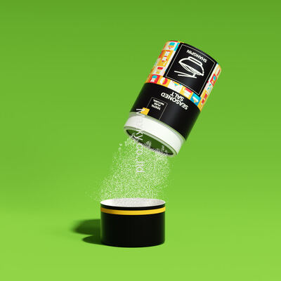 Food-grade powder kraft paper tube, high-quality aluminum foil, spice salt packaging tube with sieve