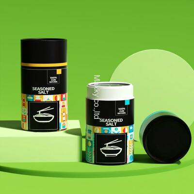 Food-grade powder kraft paper tube, high-quality aluminum foil, spice salt packaging tube with sieve