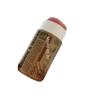 Customized eco-friendly twist-up paper lip balm tubes, press-type lip balm tubes