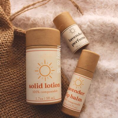 Customized paper lip balm tube push-type deodorant paper tube packaging