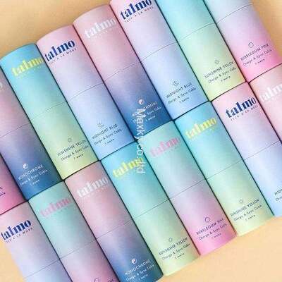 Biodegradable customizable lip balm deodorant stick packaging push-pull paper tube