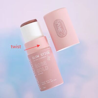 Rotating lipstick/lip balm packaging, deluxe lipstick refill packaging container