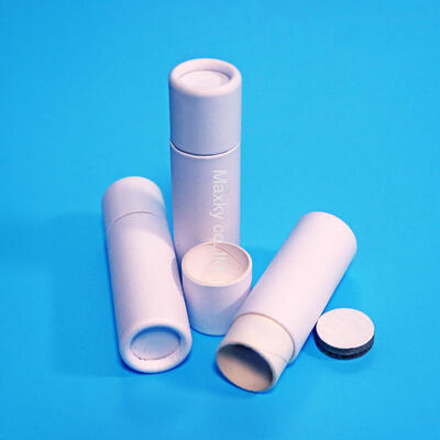 Kraft paper core packaging tube, biodegradable, deodorant, lip gloss, push-type paper lipstick tube