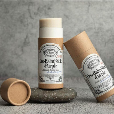Biodegradable cardboard cylindrical push-pull lip balm container, suitable for cosmetics and perfume packaging.