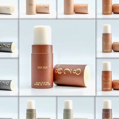 Perfume deodorant container stick twist paper lip balm lip gloss cosmetic box packaging