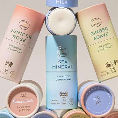 Customized fragrance deodorizing solid container rotating paper tube box, press-type lip balm stick packaging