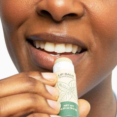 Empty biodegradable pump deodorant container, suitable for lipstick tubes.